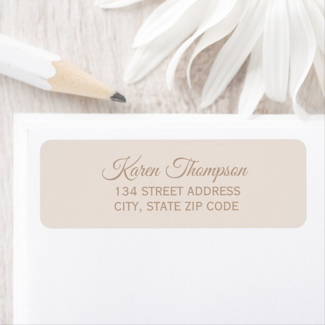 Elegant Return Address Label (Insitu)