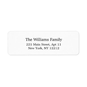 Elegant Return Address Label