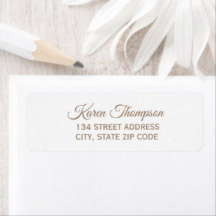 Elegant Return Address Label