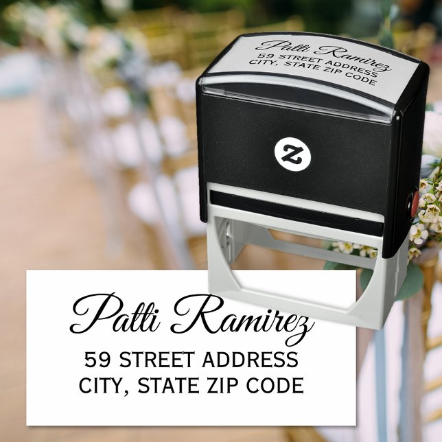 Elegant Return Address  Self-inking Stamp (Creator Uploaded)