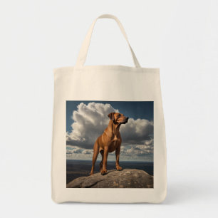Elegant Rhodesian Ridgeback Grocery Tote