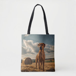 Elegant Rhodesian Ridgeback Shoulder Tote