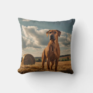 Elegant Rhodesian Ridgeback Throw Pillow