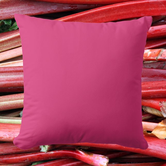 Elegant Rhubarb Pink Soft, Stylish Accent Cushion (Creator Uploaded)