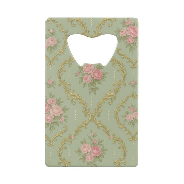 Elegant Rococo Floral Pattern in Soft Pastels (Front)