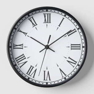 Elegant Roman Numeral Wall Clock ⏳ Black & White