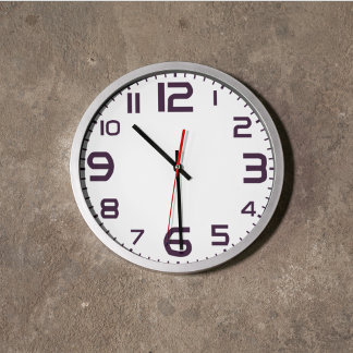 Elegant Roman Numerals Clock Face Design