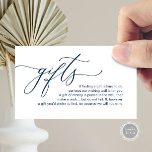 Elegant Romantic, A note on gifts, Money Cash Enclosure Card
