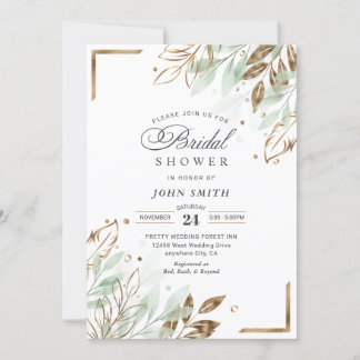 Elegant Romantic Eucalyptus Greenery - F009 Invita Invitation