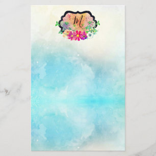 Elegant Romantic Floral Bouquet Stationery