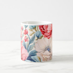 Elegant Romantic Flower Botanical Garden Coffee Mug