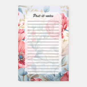 Elegant Romantic Flower Botanical Garden Post-it Notes