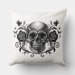 Elegant, Romantic Goth Cushion
