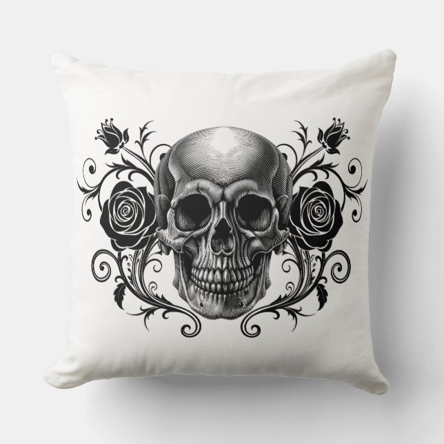 Elegant, Romantic Goth  Cushion (Front)