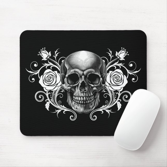 Elegant, Romantic Goth  Mouse Pad (With Mouse)