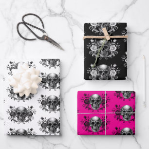 Elegant, Romantic Goth Set Wrapping Paper Sheet