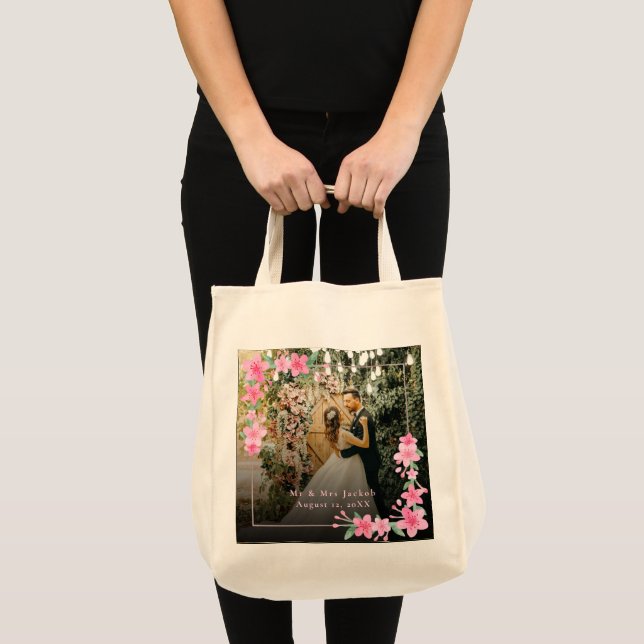 Elegant Romantic Happy Valentine's Day Tote Bag (Front (Product))