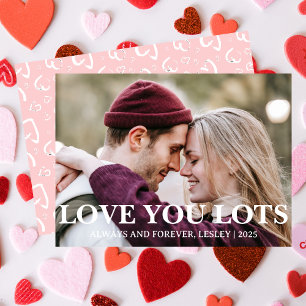 Elegant Romantic Love Couple Valentines Day Photo Holiday Card