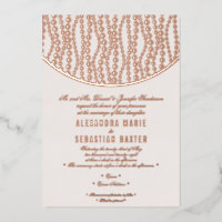 Elegant Romantic Script Blush Wedding Rose Gold