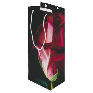 Elegant Romantic Single Rose Gift Bag