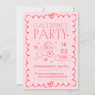 Elegant Romantic Valentine's Day Party Invitation