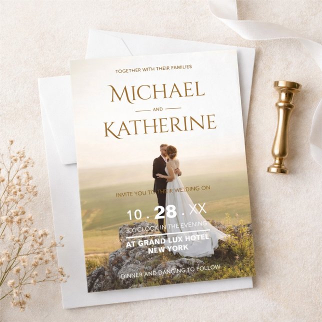 Elegant Romantic Wedding Invitation (Creator Uploaded)