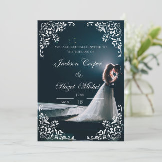 Elegant & Romantic wedding invitation 