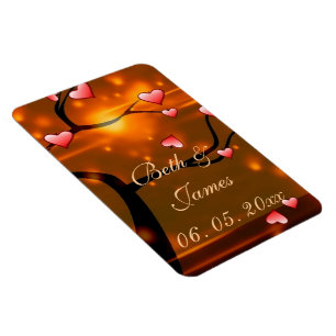 Elegant Romantic Wedding Magnet