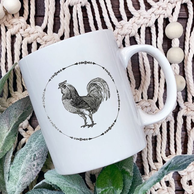 Elegant Rooster Coffee Mug (Rooster Coffee Mug)