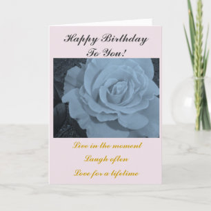 Elegant Rose Birthday Card