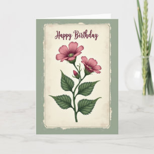 Elegant Rose Bloom Card