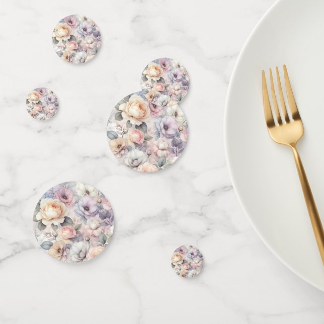 Elegant Rose Blossoms Confetti (Group)