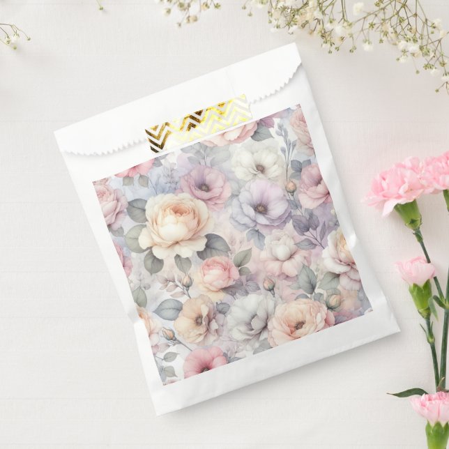 Elegant Rose Blossoms Favour Bag (Sealed)