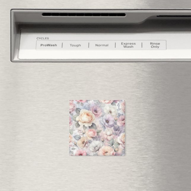 Elegant Rose Blossoms Magnet (In Situ (Dishwasher))