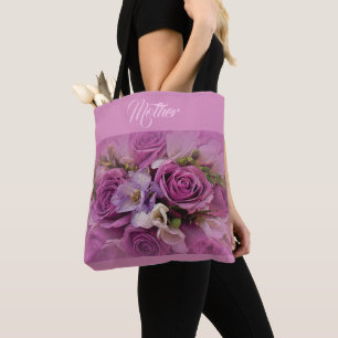 Elegant Rose Bouquet Tote Bag