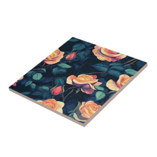 Elegant Rose Ceramic Tiles For Stylish Entry