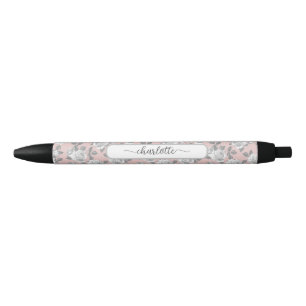 Elegant Rose Garden Pink Pen