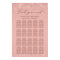 Elegant rose gold 20 tables wedding seating chart