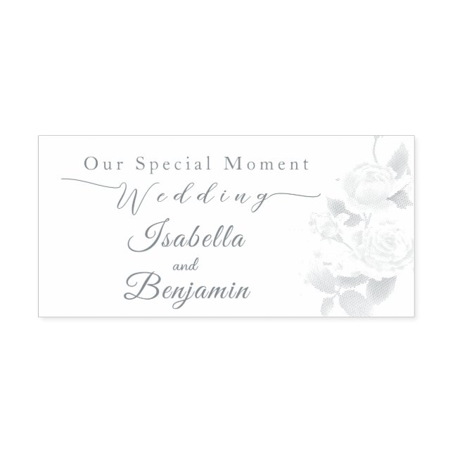 Elegant Rose Gold Black  Self-inking Stamp (Design)
