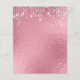 Elegant rose gold blank flyer