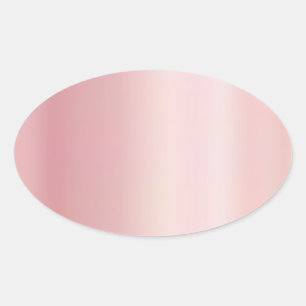 Elegant Rose Gold Blank Template Create Your Own Oval Sticker