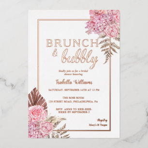 Elegant Rose Gold Boho Bridal Shower