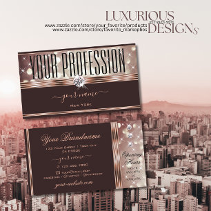 Elegant Rose Gold Burgundy Glitter Stars Quality  Business Card
