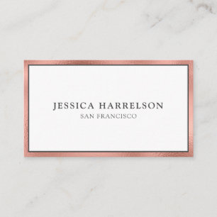 Elegant Rose Gold Business Card