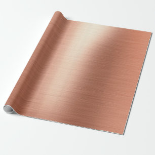 Elegant Rose Gold Foil Wrapping Paper