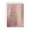 Elegant Rose Gold Glitter Script Wedding