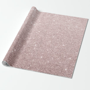 elegant rose gold glitter wrapping paper