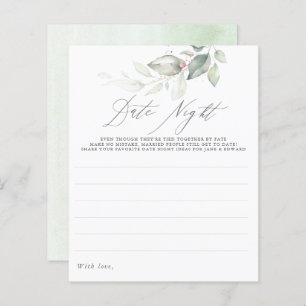 Elegant Rose Gold Greenery Leaves Date Night Ideas