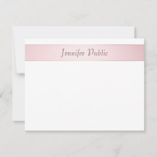 Elegant Rose Gold Handwritten Script Template