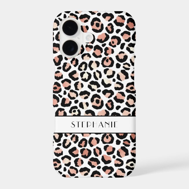 Elegant Rose Gold Leopard Print Custom (Back)